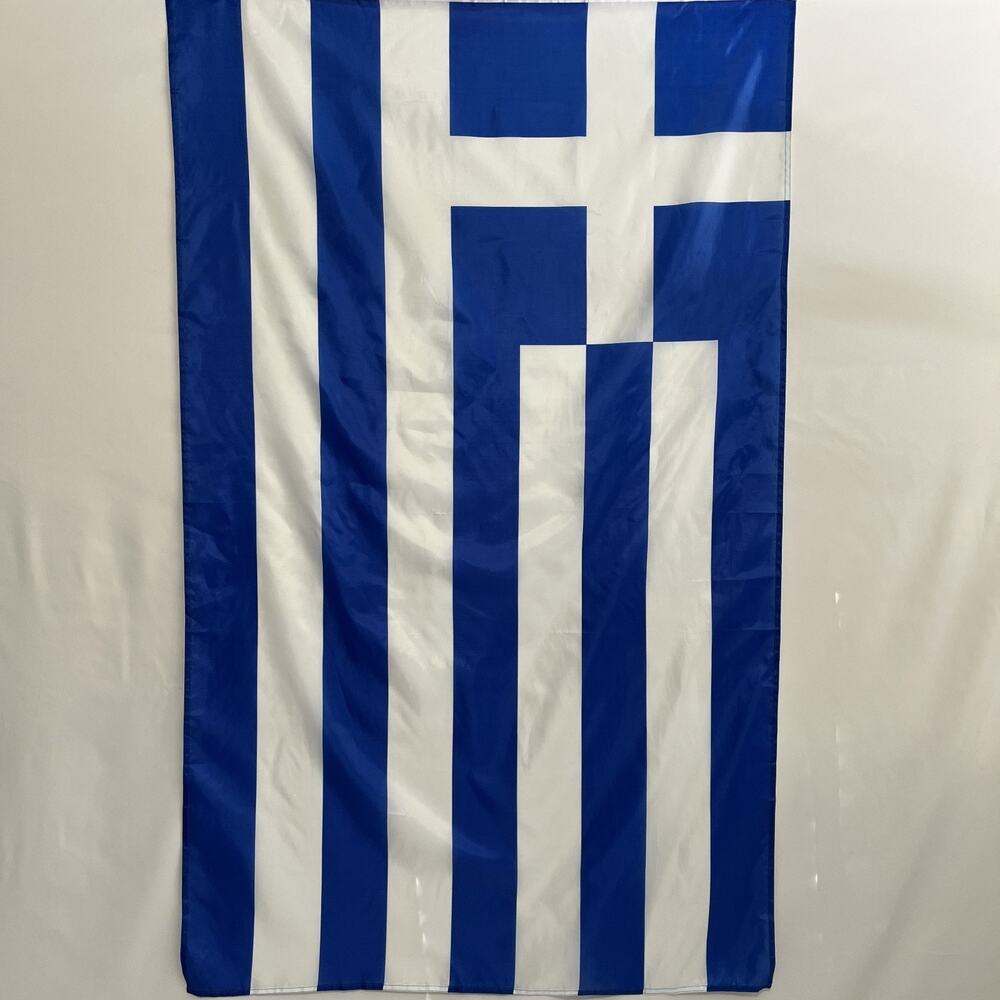 Greece Flag 3x5 Ft Blue White Greek Banner Anley Polyester